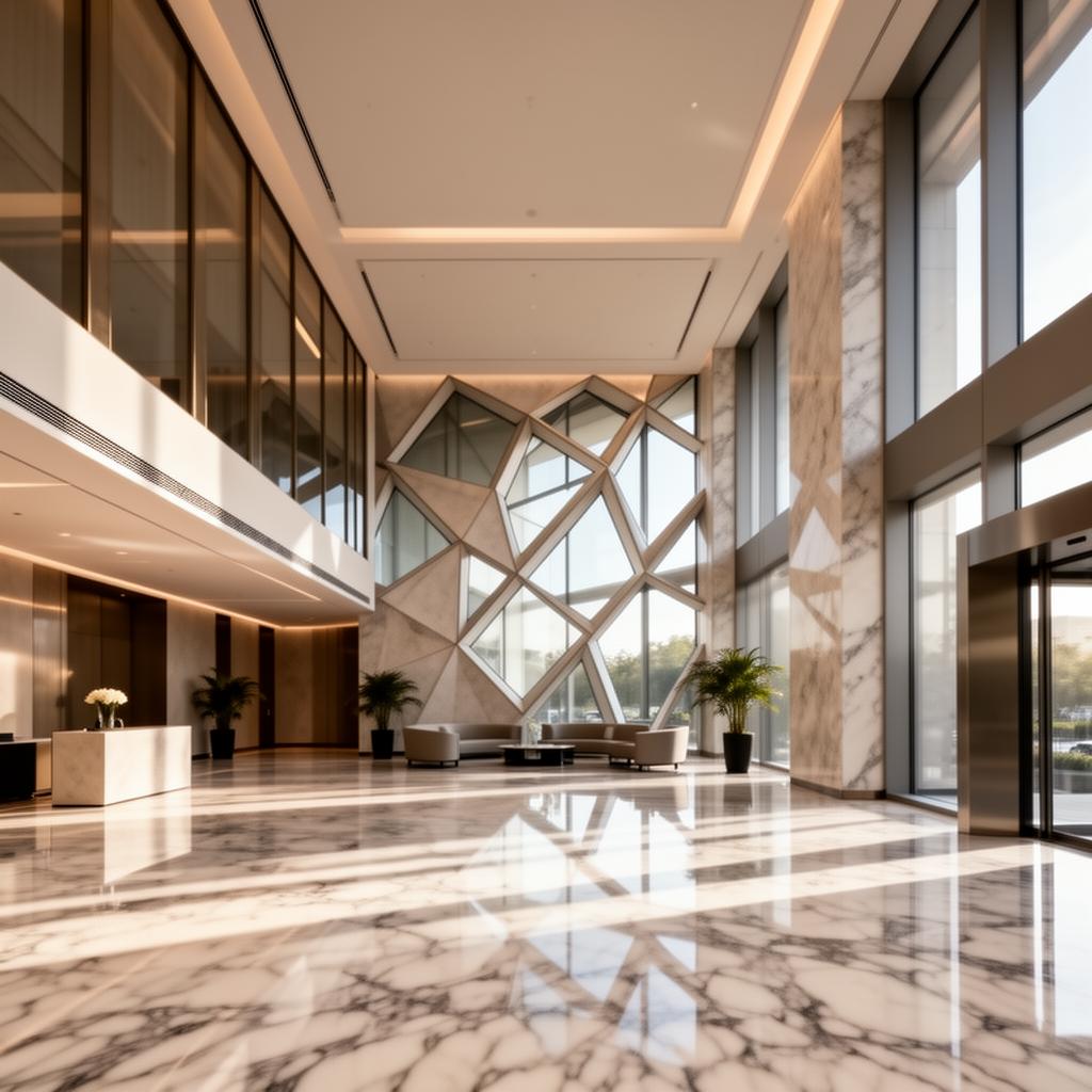 High-end office building interior